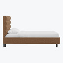 Linea Platform Bed California King / Woolen Pecan