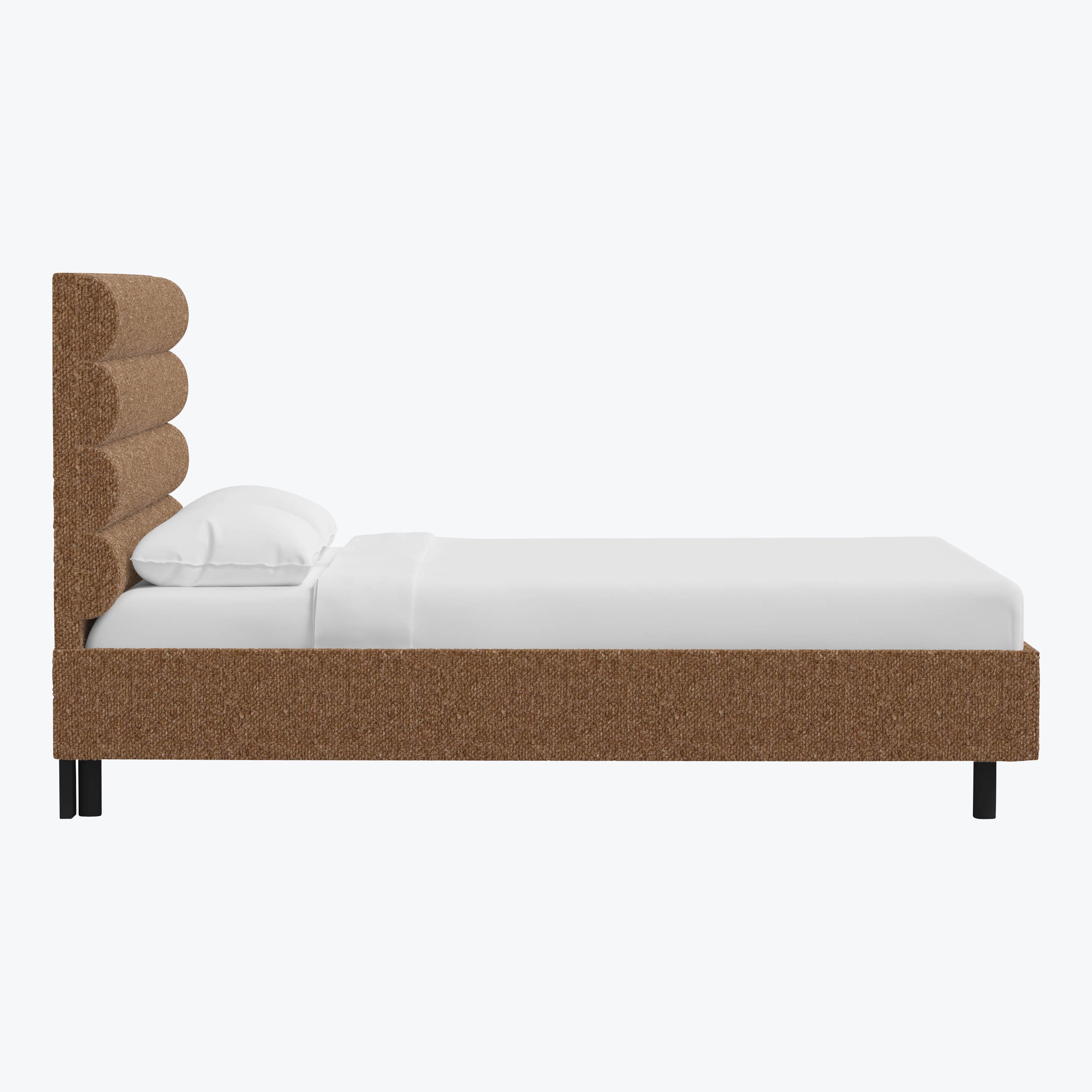 Linea Platform Bed California King / Woolen Pecan