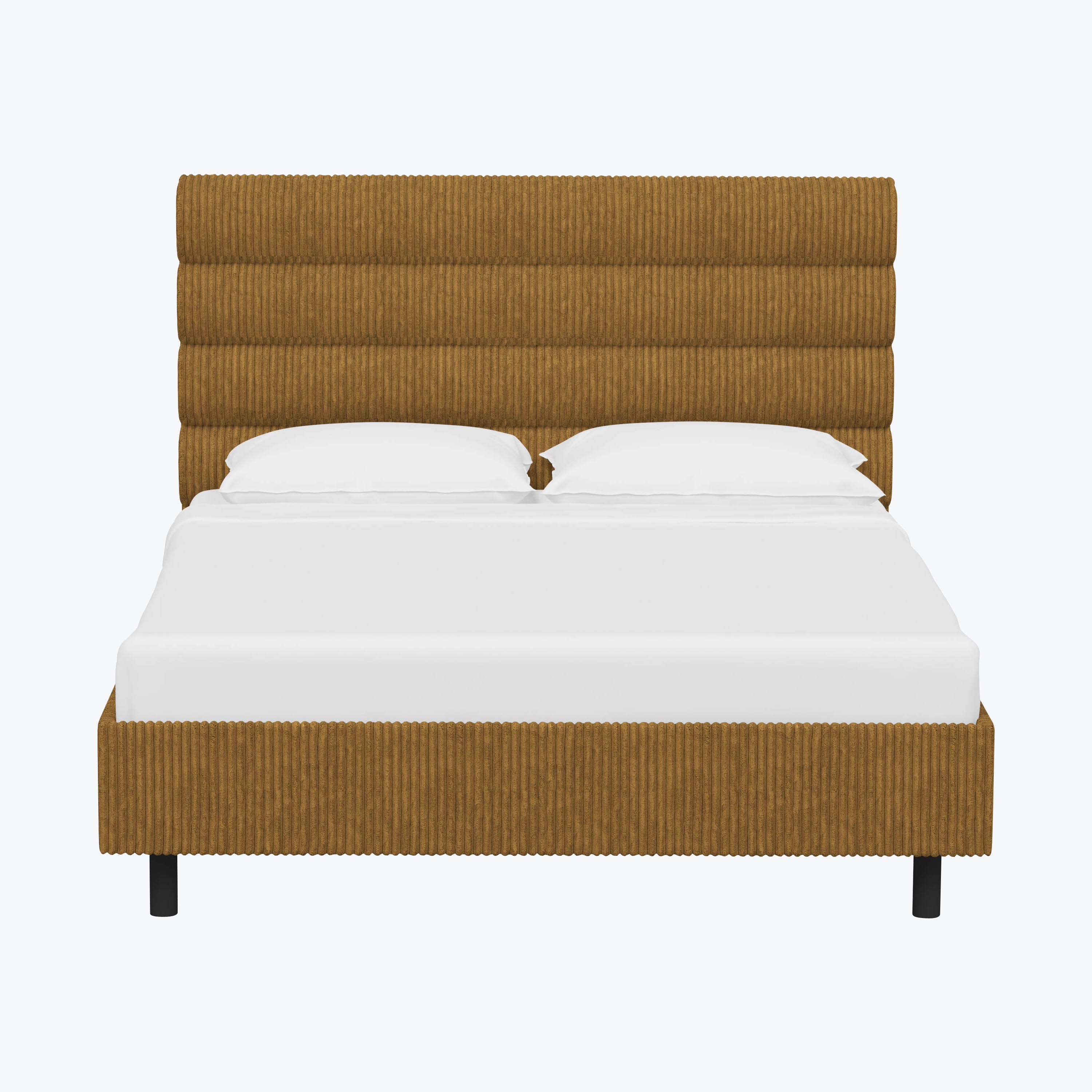 Linea Platform Bed California King / Corded Amber