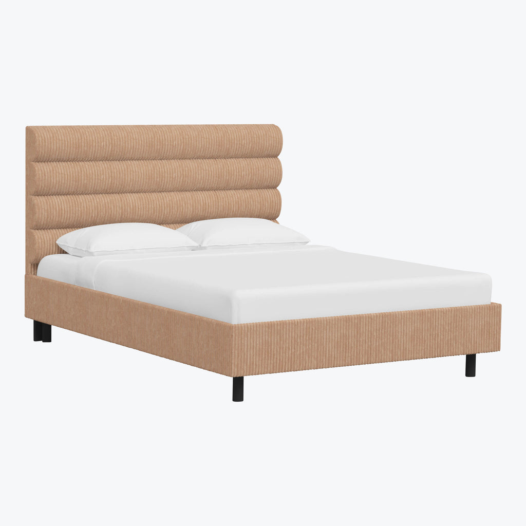 Linea Platform Bed California King / Corded Blush