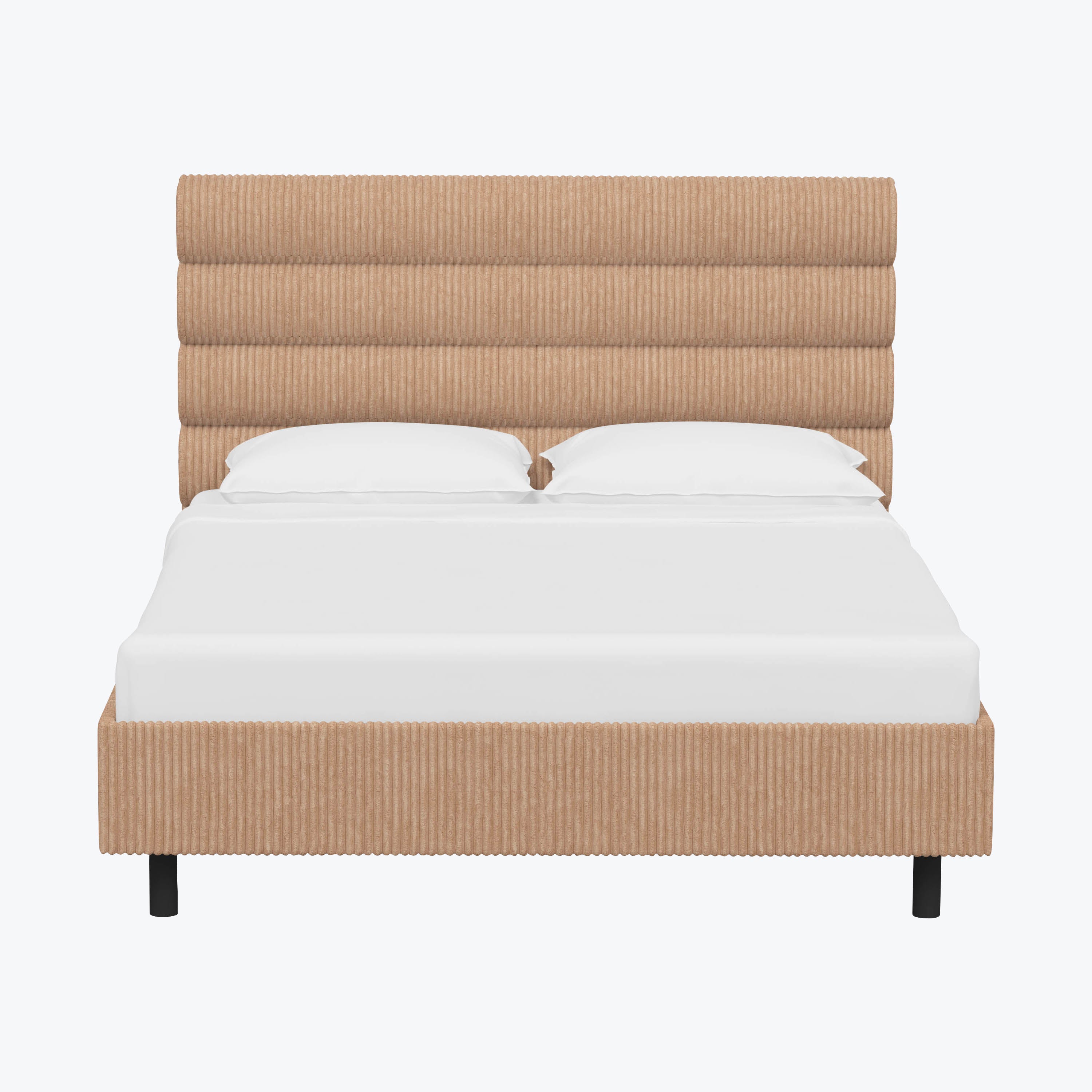 Linea Platform Bed California King / Corded Blush