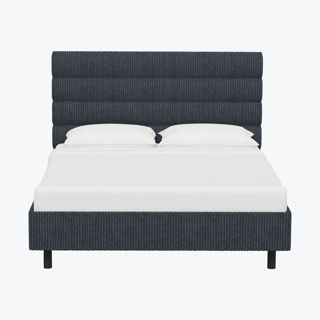 Linea Platform Bed California King / Corded Navy