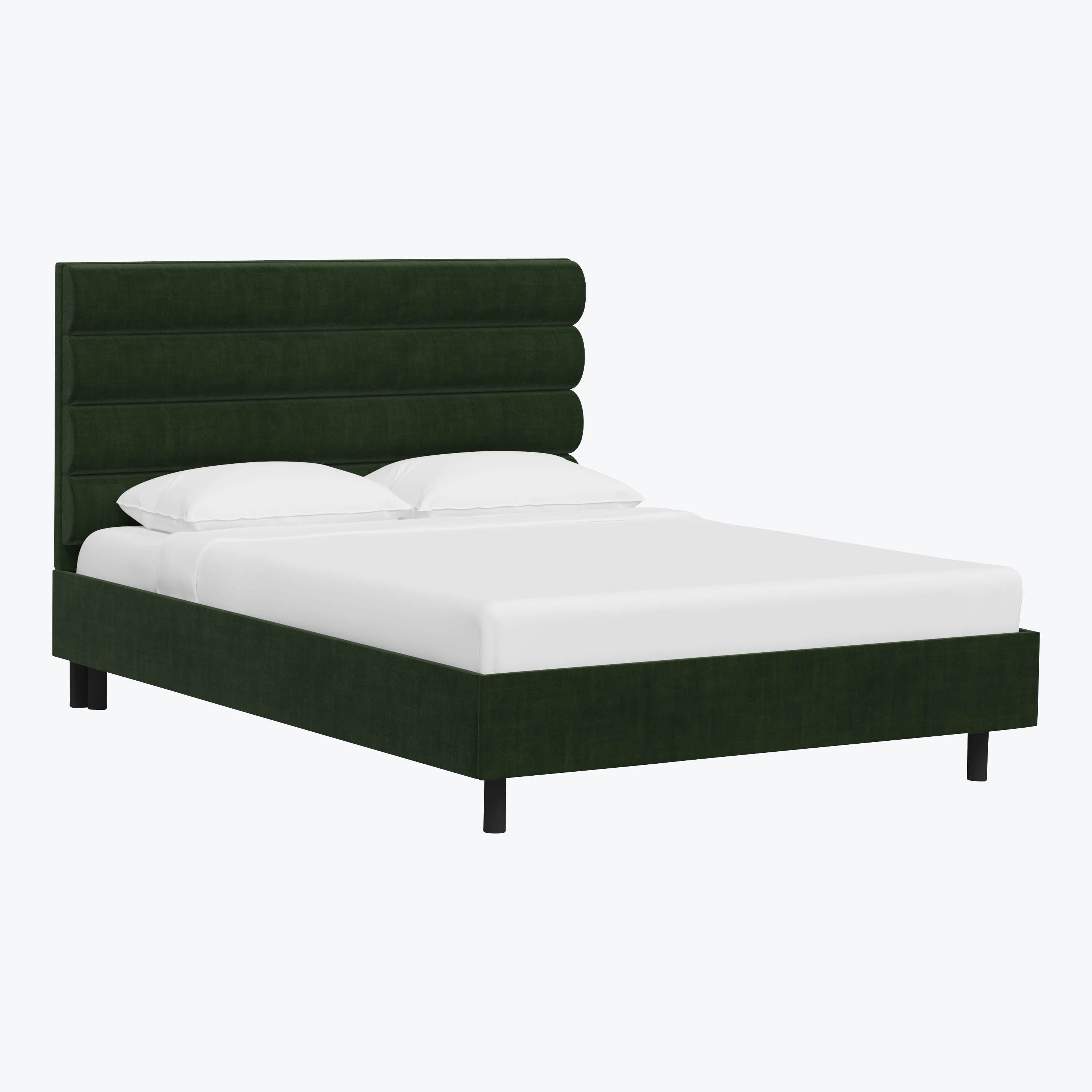 Linea Platform Bed California King / Antique Velet Forest