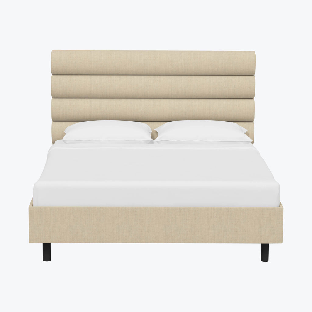 Linea Platform Bed California King / Linen Natural