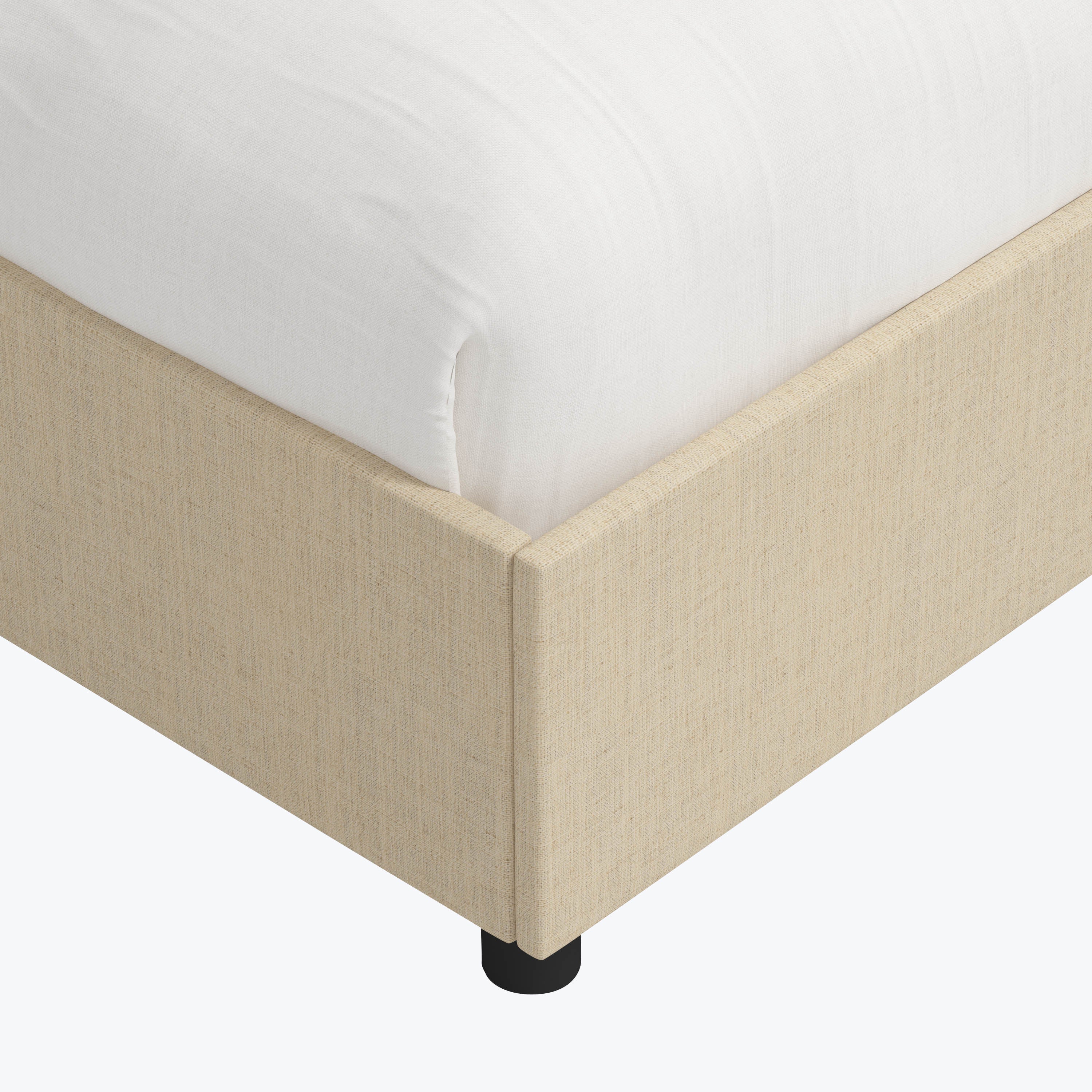 Linea Platform Bed California King / Linen Natural