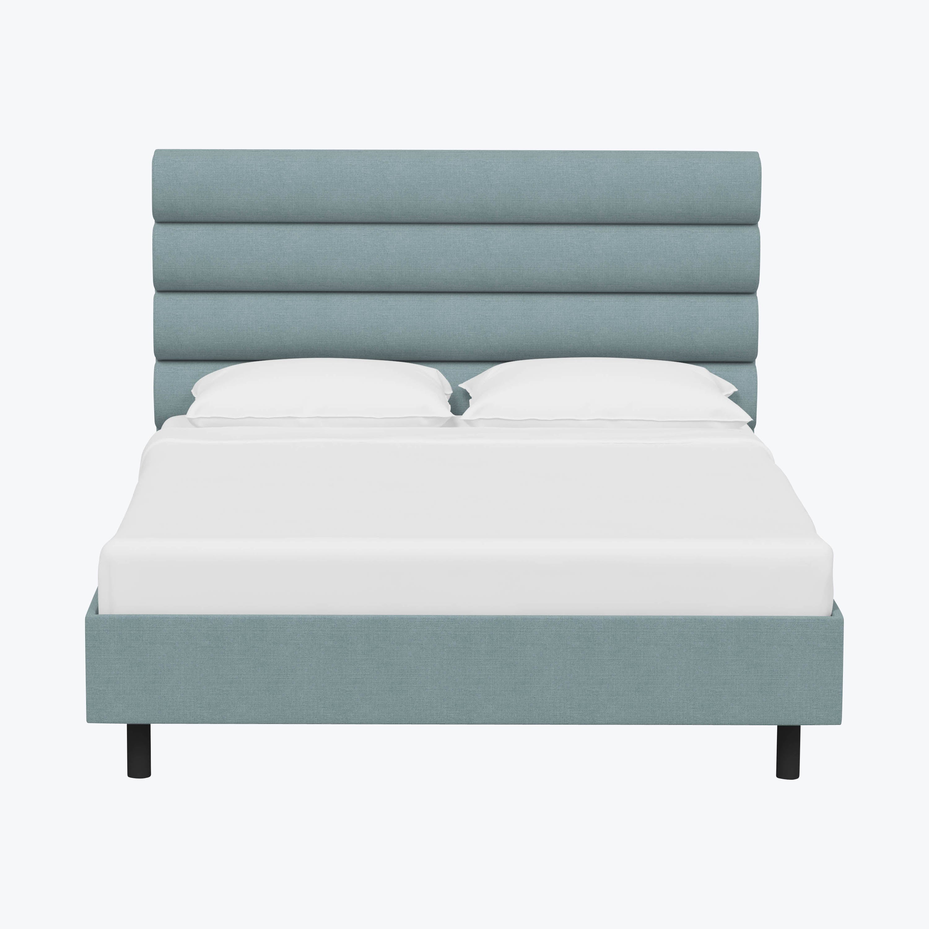 Linea Platform Bed California King / Linen Seaglass