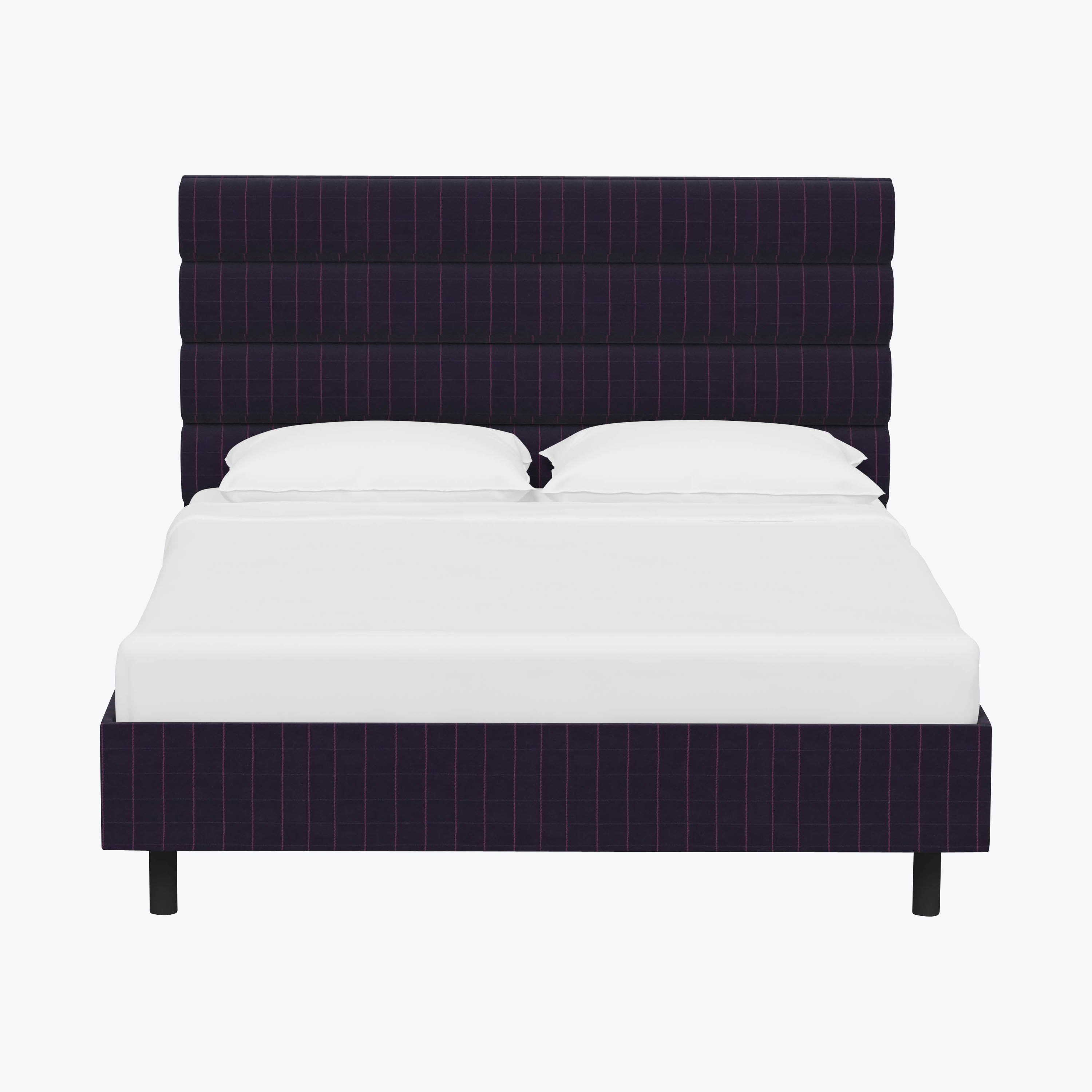 Linea Platform Bed California King / Martin Linen Midnight