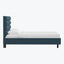 Linea Platform Bed California King / Zuma Linen Navy