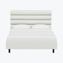 Linea Platform Bed King / Zuma Linen White