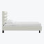 Linea Platform Bed King / Zuma Linen White