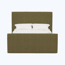 Alta Platform Bed Twin / Linen Olive