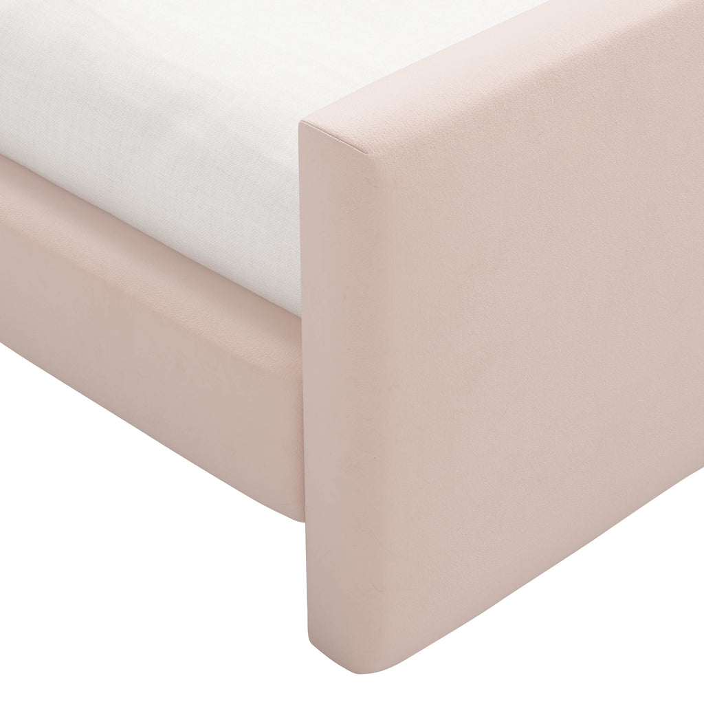 Alta Platform Bed Twin / Velvet Blush