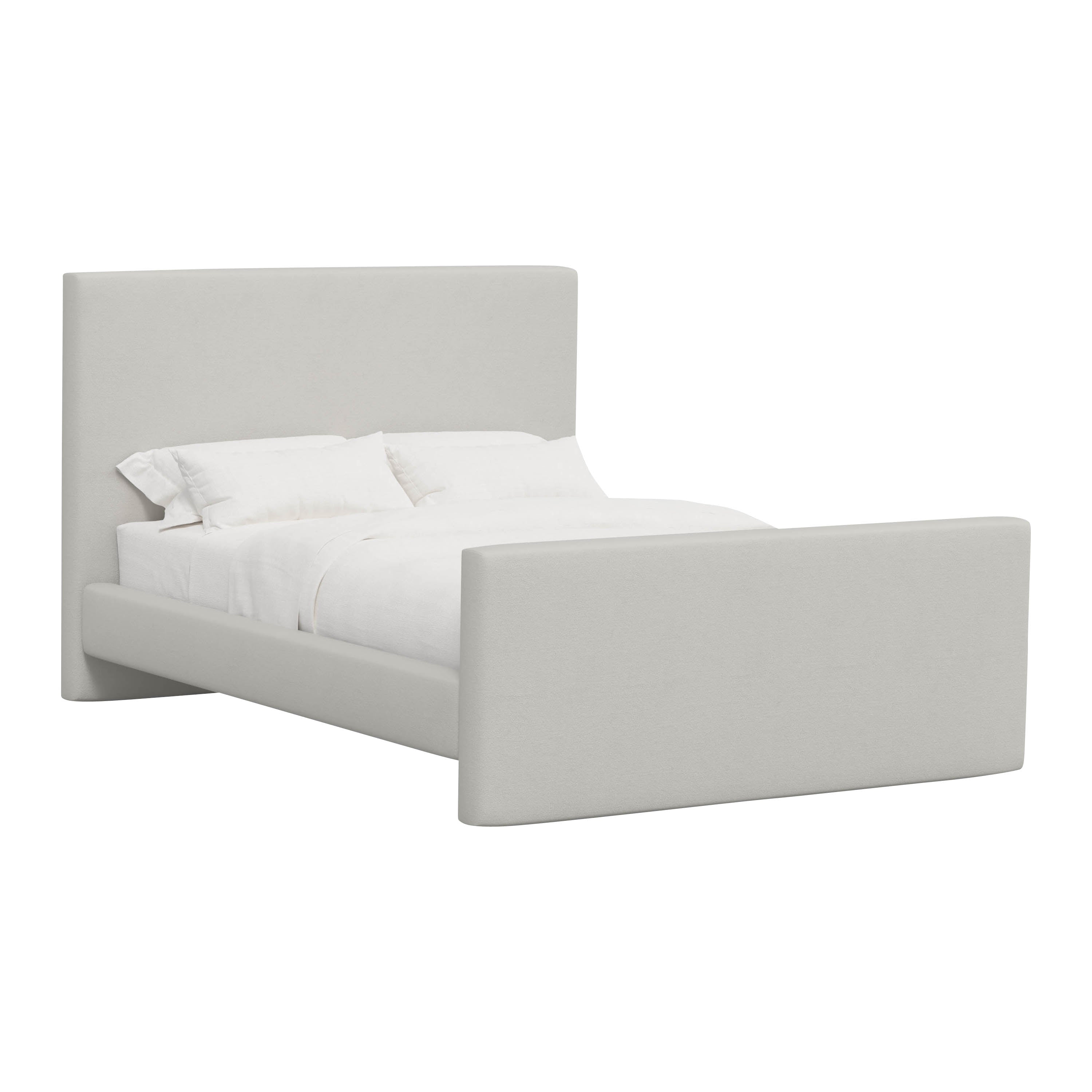 Alta Platform Bed Twin / Velvet Light Grey