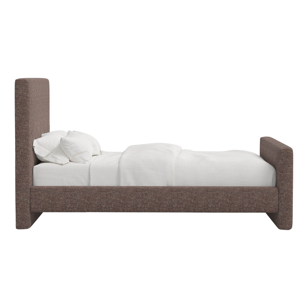 Alta Platform Bed Twin / Boucle Merlot