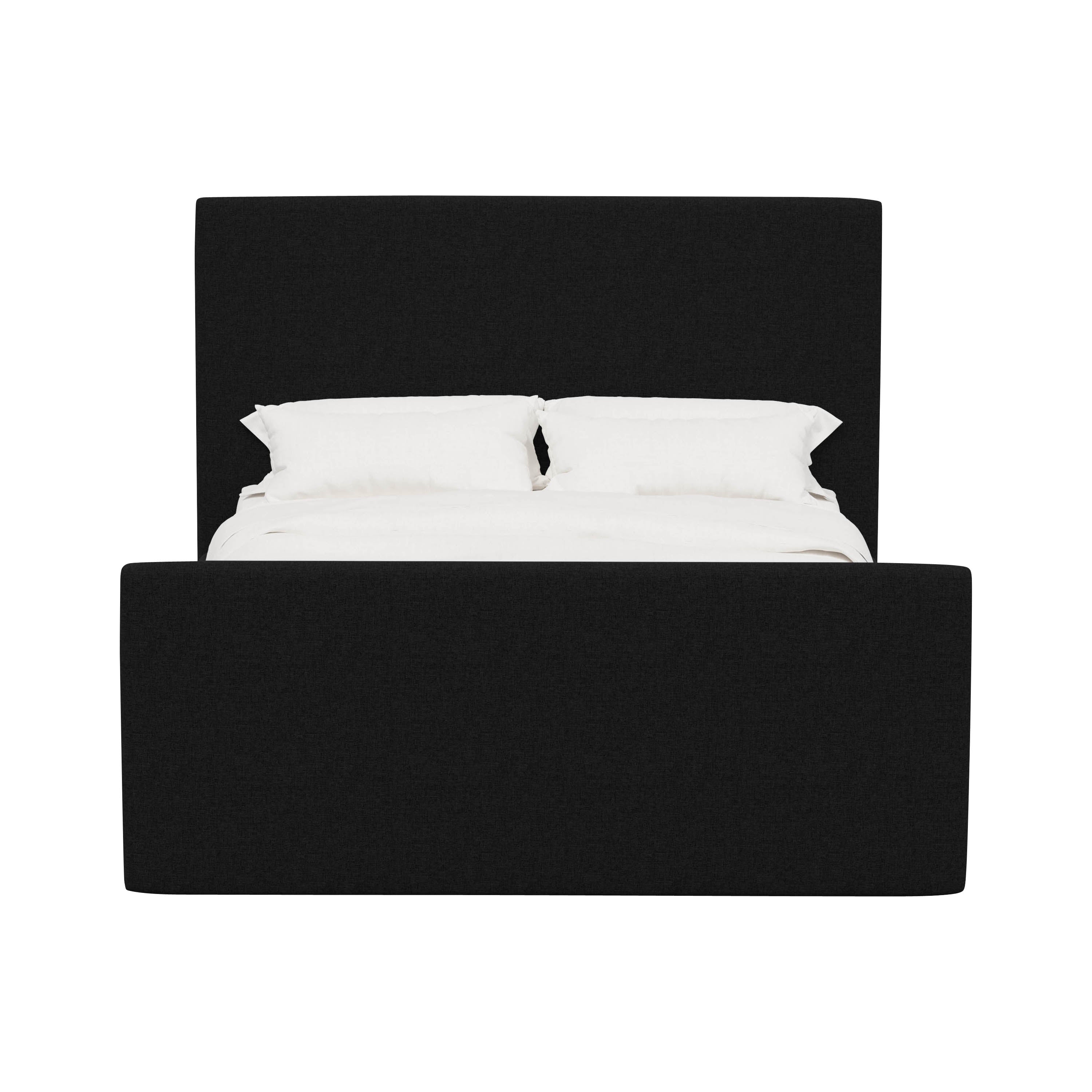 Alta Platform Bed Twin / Zuma Linen Black