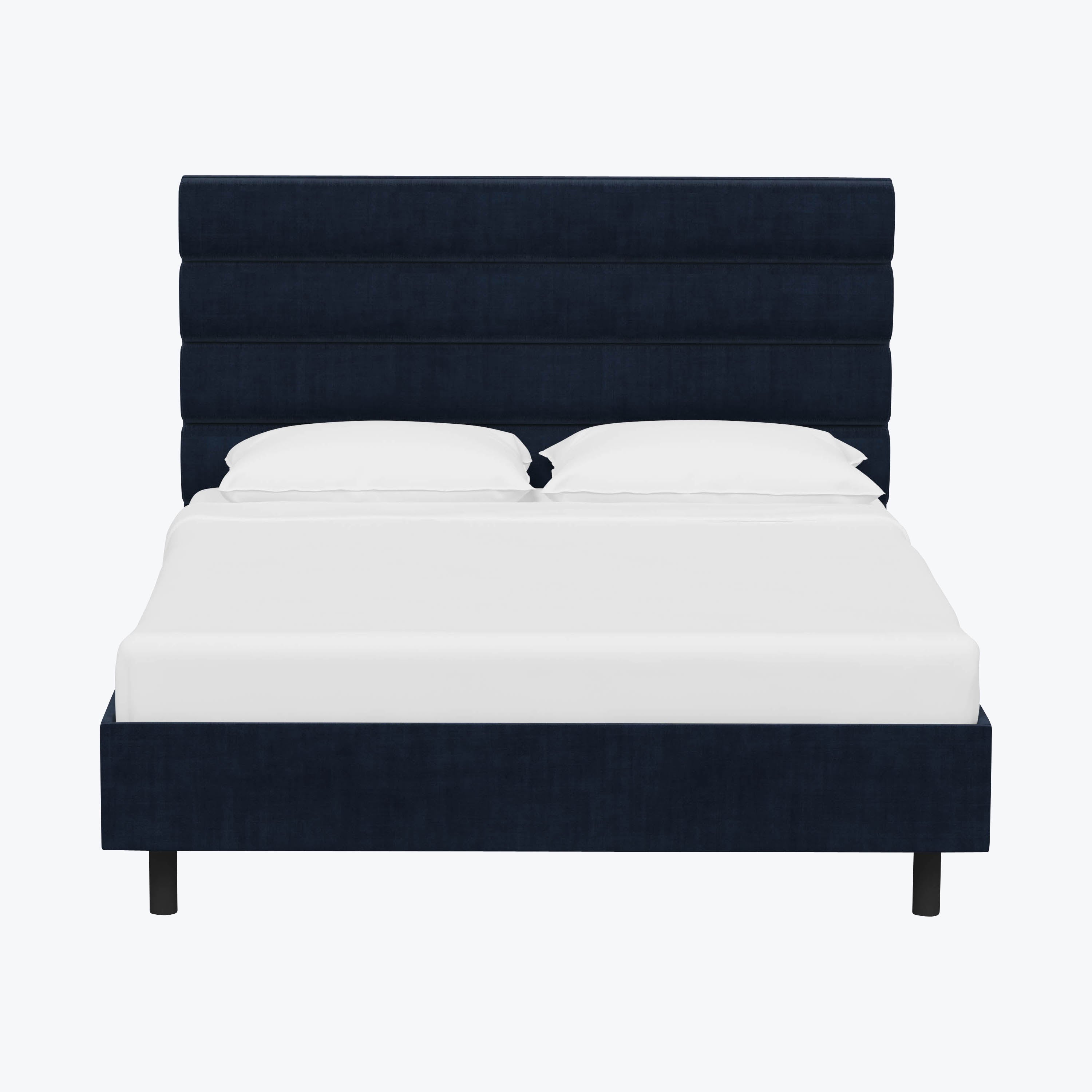 Linea Platform Bed California King / Antique Velvet Midnight