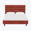 Linea Platform Bed California King / Antique Velvet Paprika