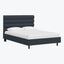 Linea Platform Bed California King / Linen Navy