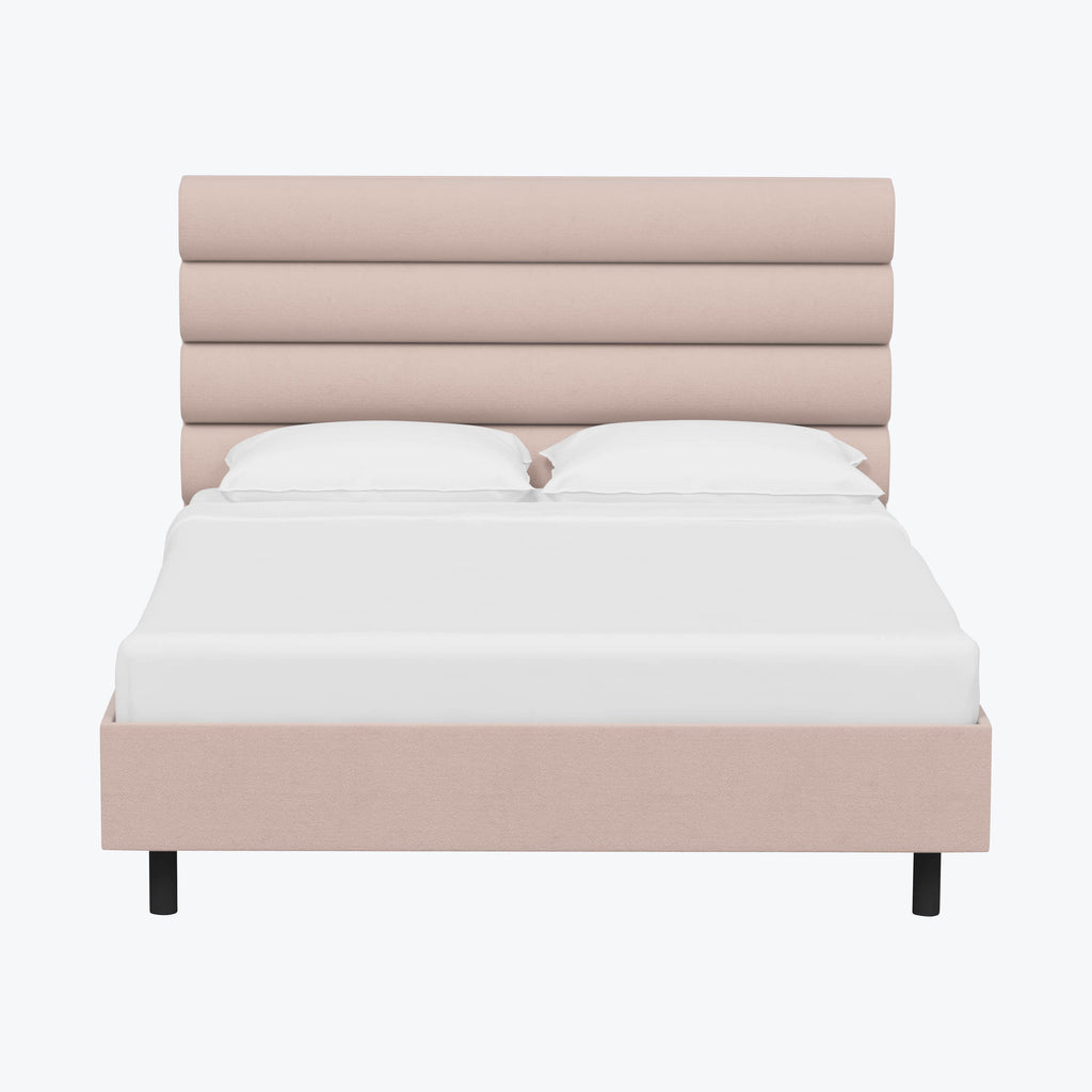 Linea Platform Bed California King / Velvet Blush