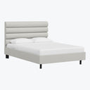 Linea Platform Bed California King / Velvet Light Grey