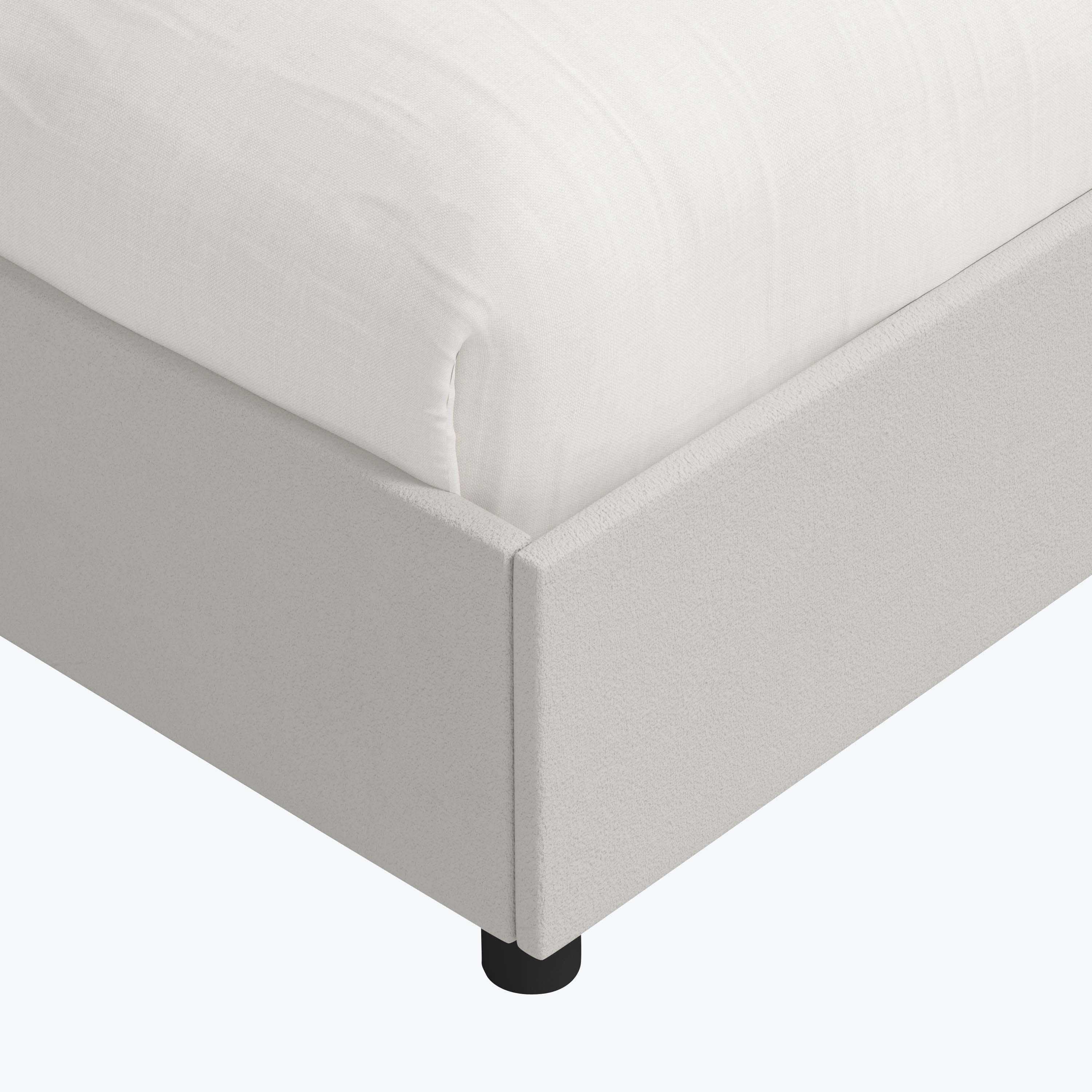 Linea Platform Bed California King / Velvet Light Grey