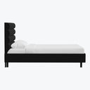 Linea Platform Bed California King / Zuma Linen Black