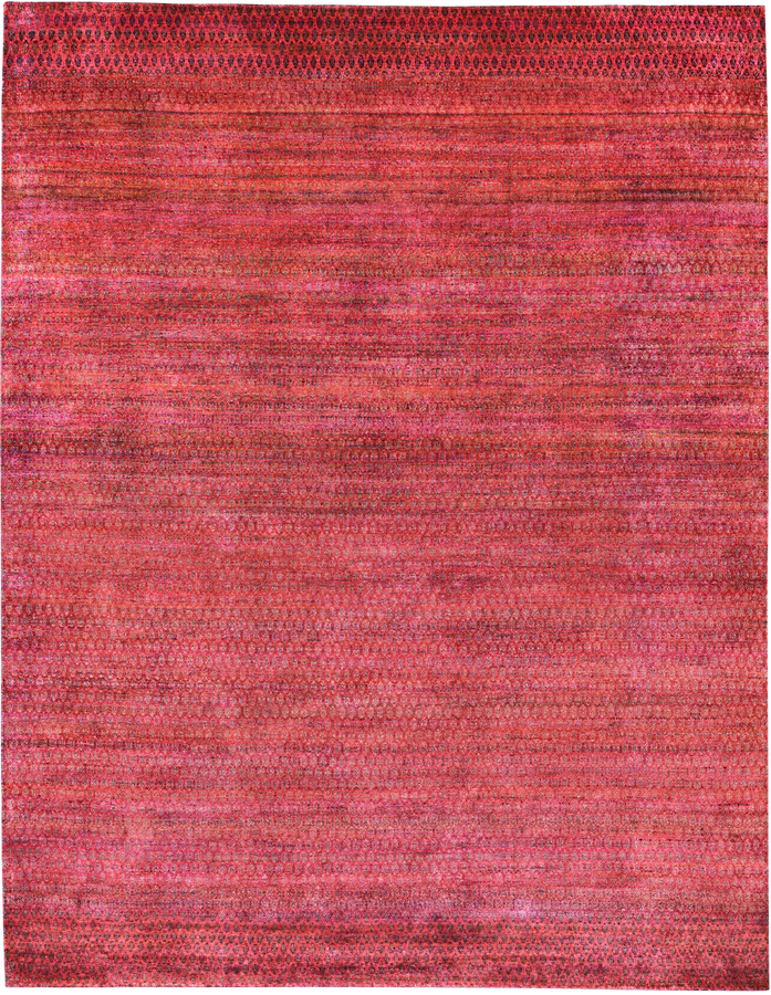 Pink Alchemy Contemporary Silk Rug - 8'9