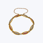French Victorian 18KYG Ruby Diam Bracelet