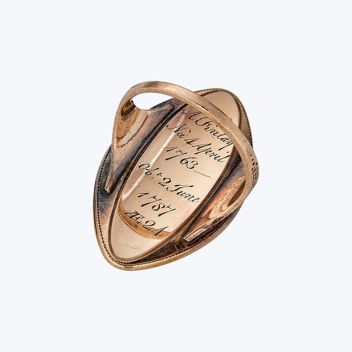 Georgian 14KYG Enamel Ring