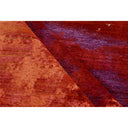 Multicolored Contemporary Wool Silk Blend Rug - 8'1" x 10'1"