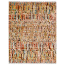 Multicolored Contemporary Wool Silk Blend Rug - 10'2" x 13'10"