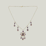 Retro 14KYG Amethyst Gemset Pendant