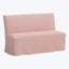 Linen Slipcover Dining Banquette Linen Blush