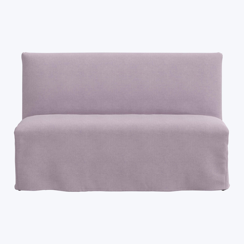 Linen Slipcover Dining Banquette Linen Lilac