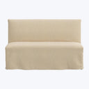 Linen Slipcover Dining Banquette Linen Natural