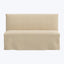 Linen Slipcover Dining Banquette Linen Natural