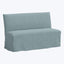 Linen Slipcover Dining Banquette Linen Seaglass