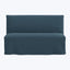 Linen Slipcover Dining Banquette Zuma Linen Navy