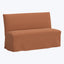 Linen Slipcover Dining Banquette Zuma Linen Terracotta