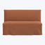 Linen Slipcover Dining Banquette Zuma Linen Terracotta