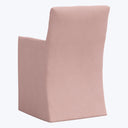 Linen Slipcover Dining Arm Chair Linen Blush