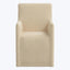 Linen Slipcover Dining Arm Chair Linen Natural