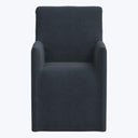 Linen Slipcover Dining Arm Chair Linen Navy