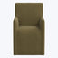 Linen Slipcover Dining Arm Chair Linen Olive