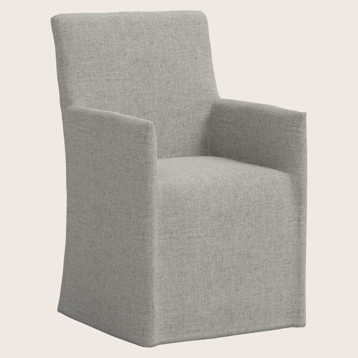 Linen Slipcover Dining Arm Chair Zuma Linen Feather