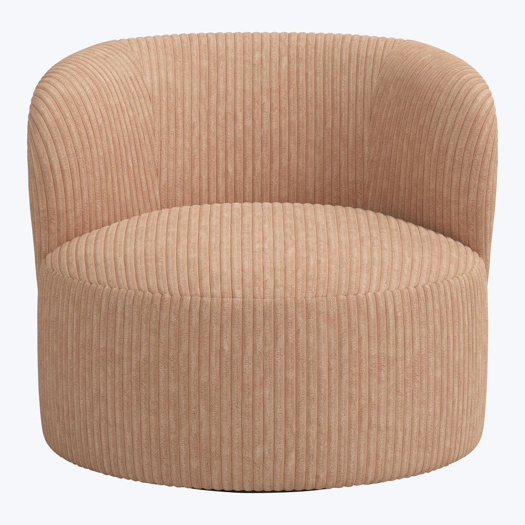 Miro Swivel Chair Corded Blush