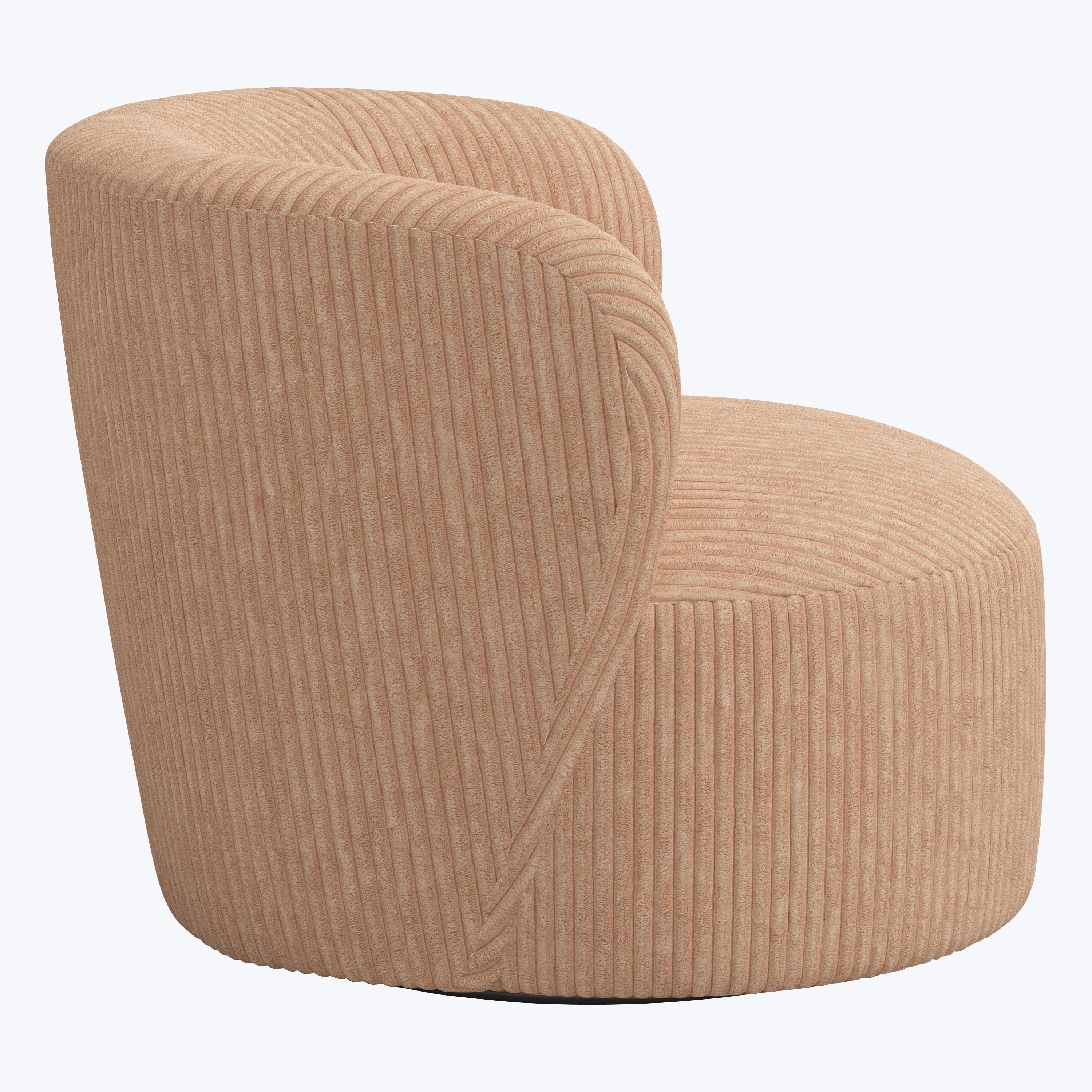 Miro Swivel Chair Corded Blush