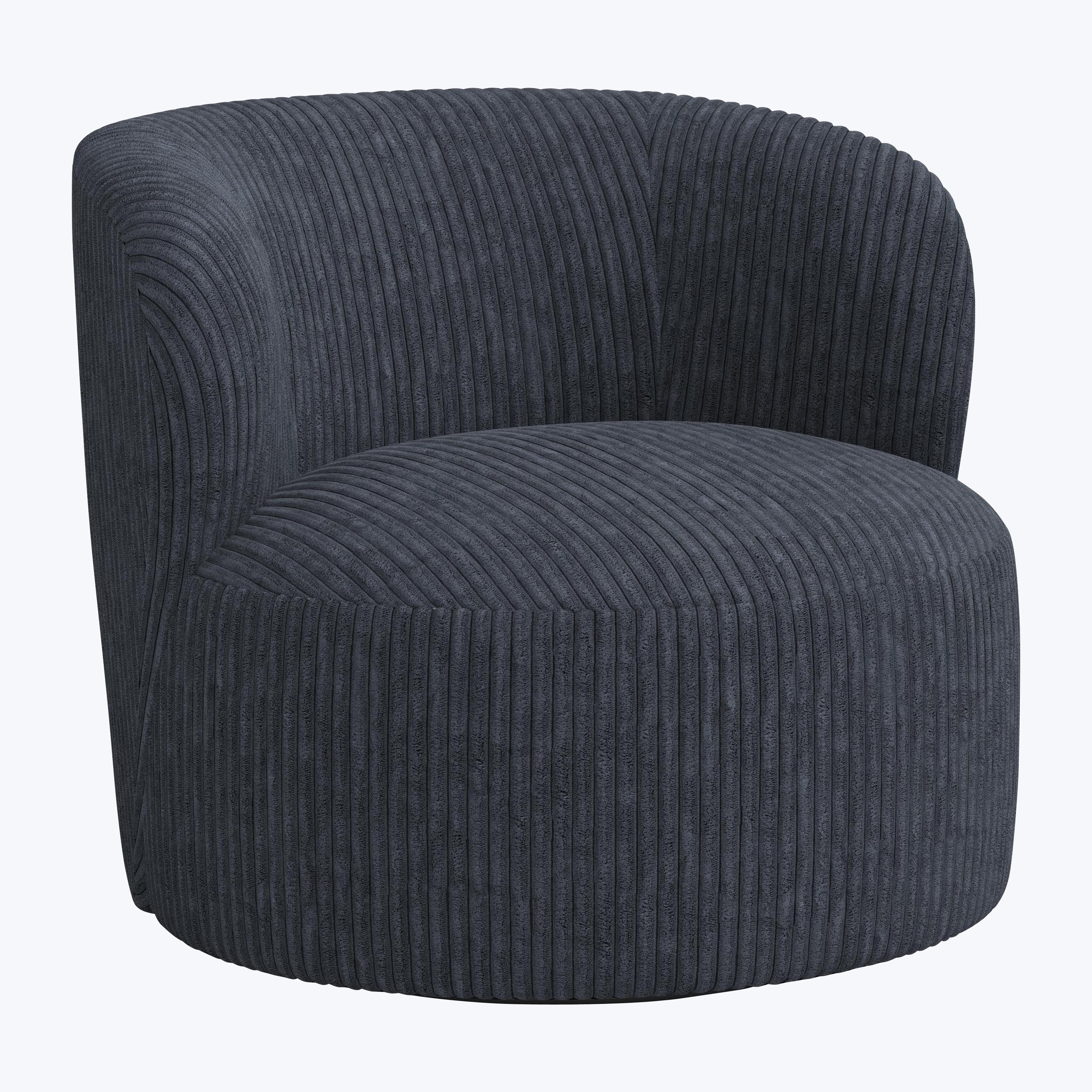 Miro Swivel Chair Corded Navy