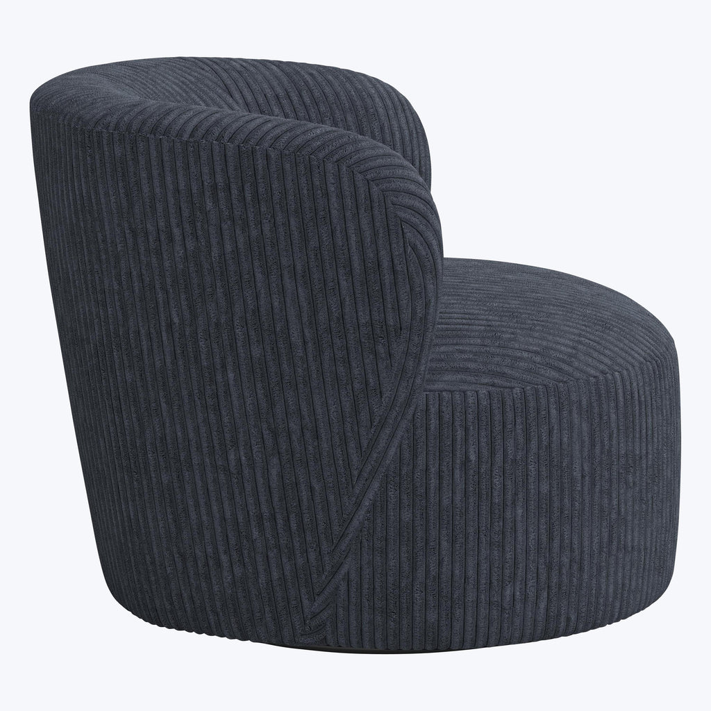 Miro Swivel Chair Corded Navy