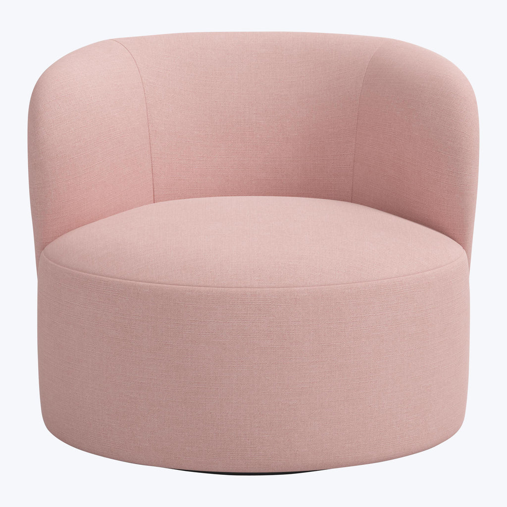 Miro Swivel Chair Linen Blush